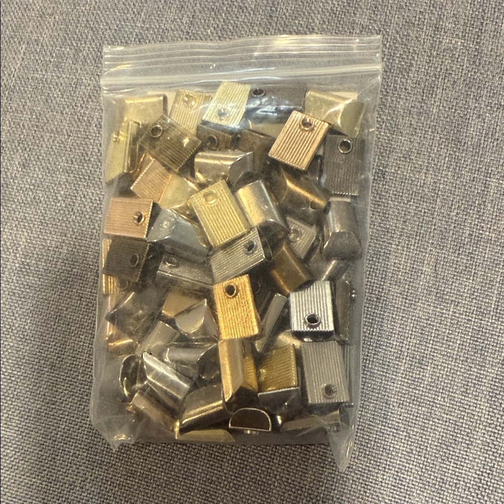 Mixed Metal Cord End Caps